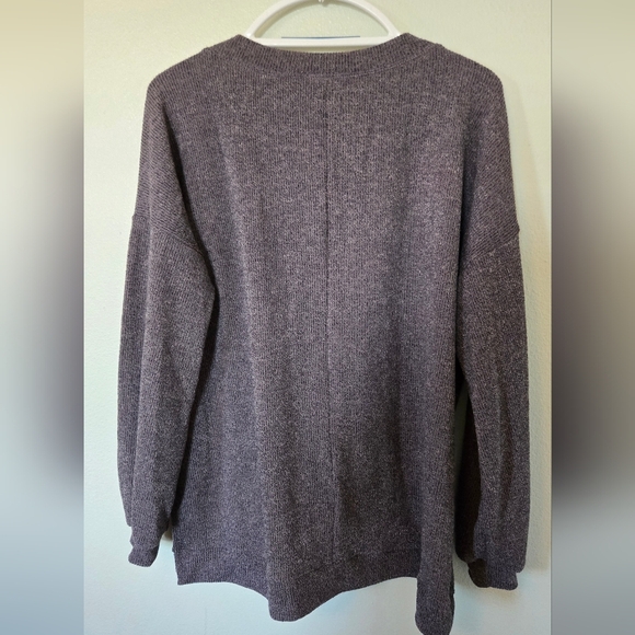 Talulah Dark Gray V-neck Sweater Size Medium - Picture 2 of 5